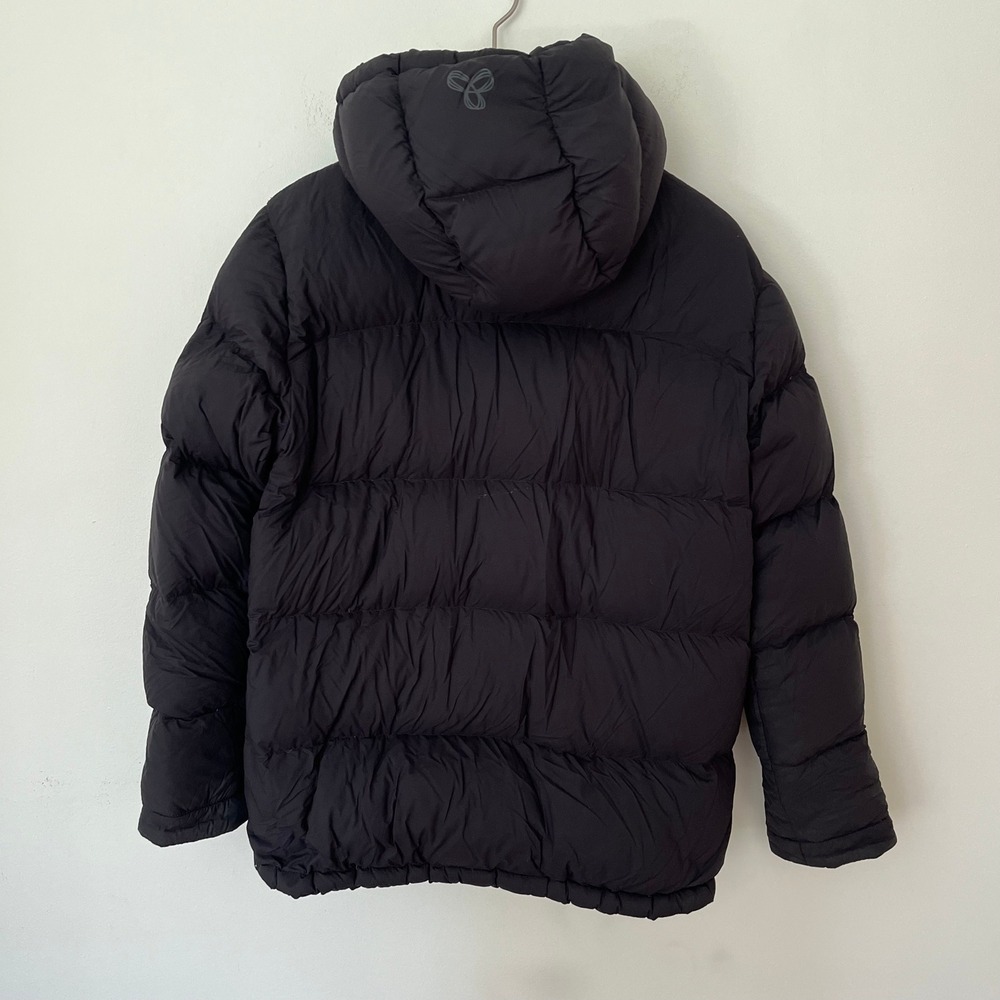 Tna Aritzia The Super Puff Black Goose Down Puffer Jacket Hooded XS Matte - Picture 5 of 10